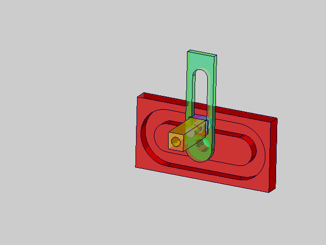 凸轮与转动导杆组合机构Combination mechanism of cam and rotating guide rod
