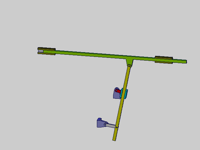 曲柄摇杆滑块三级机构Crank rocker slider three-level mechanism